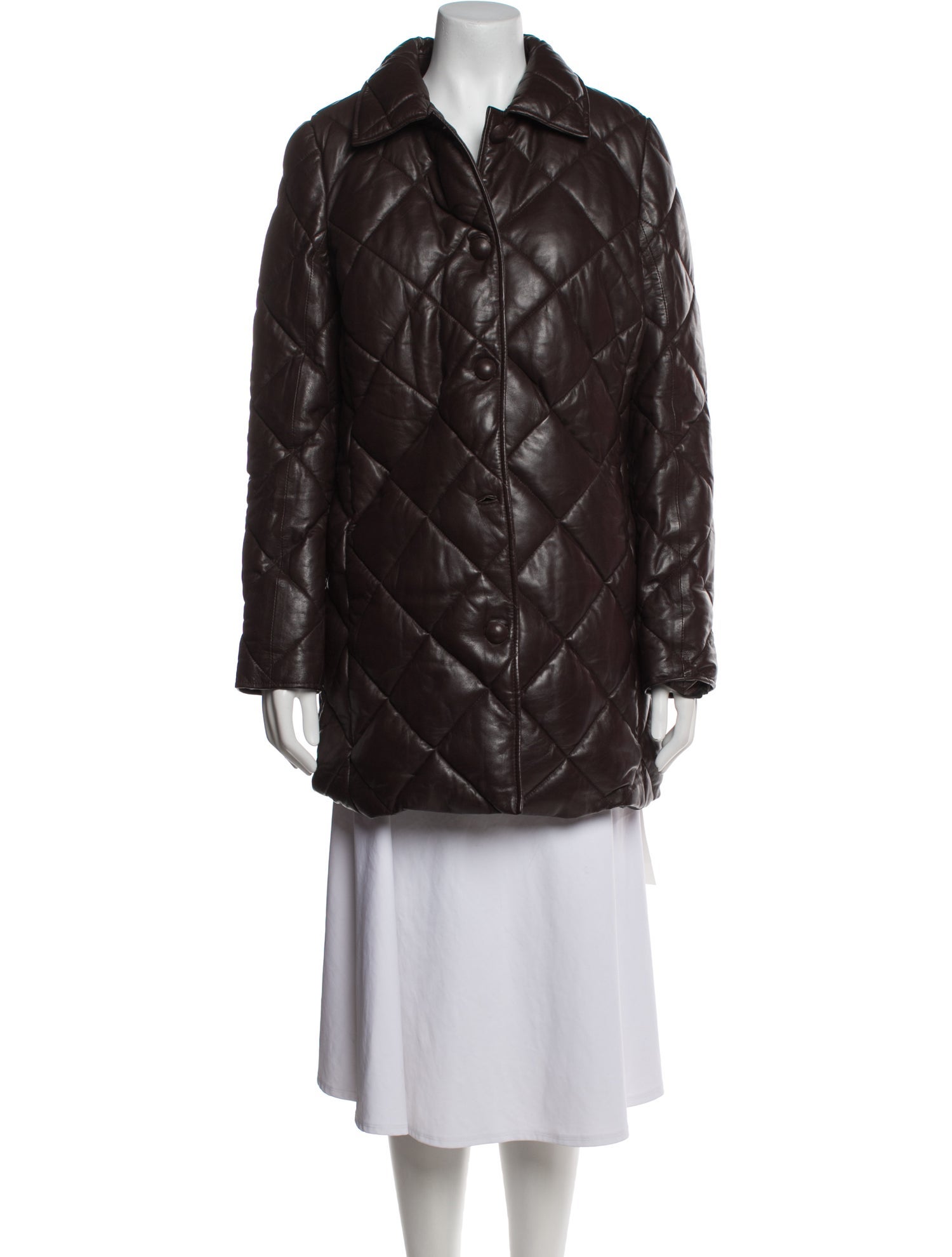 Bod & Christensen Leather Peacoat