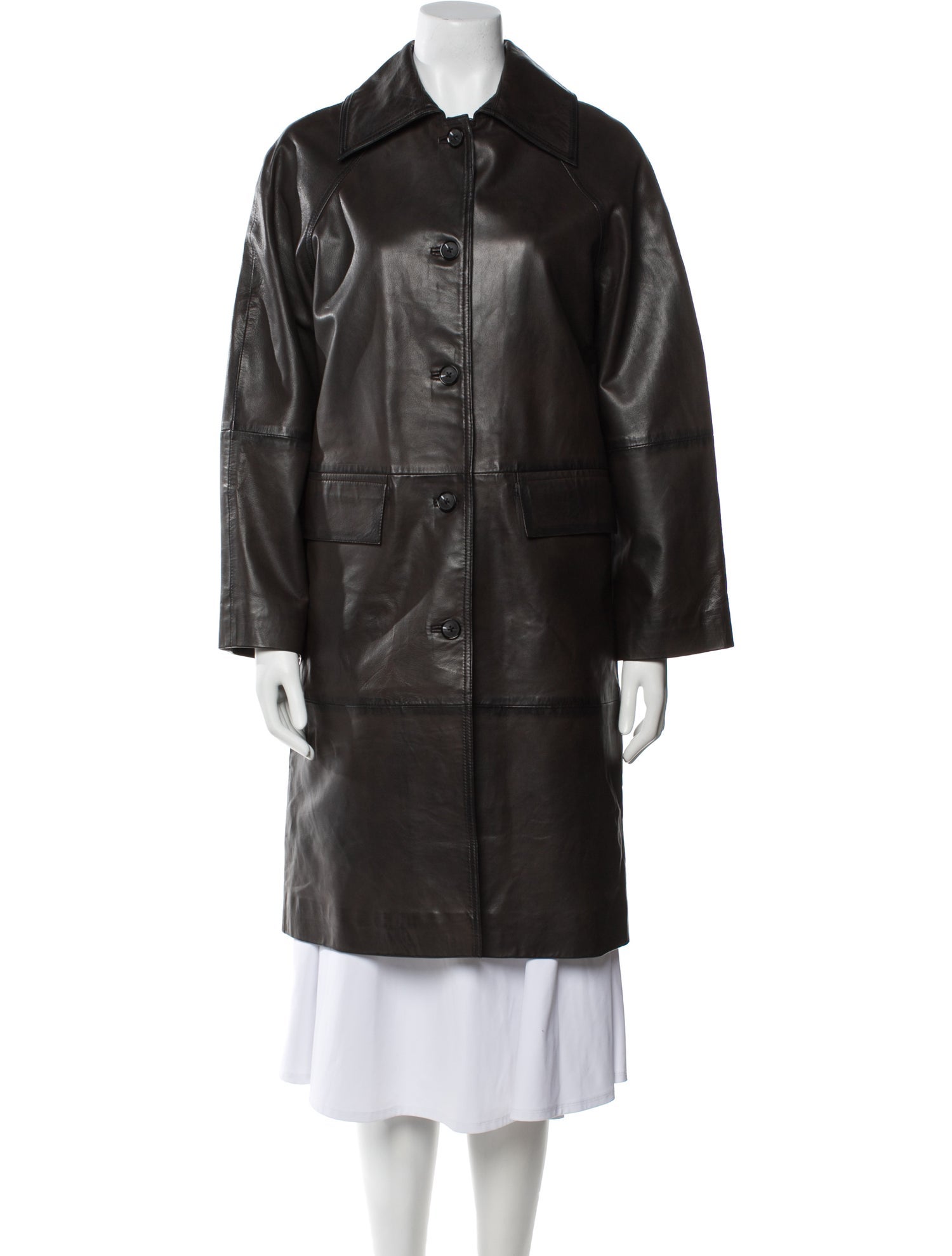 Bod & Christensen Leather Trench Coat w/ Tags