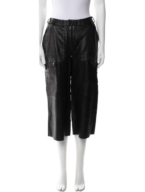 Bod & Christensen Leather Wide Leg Pants