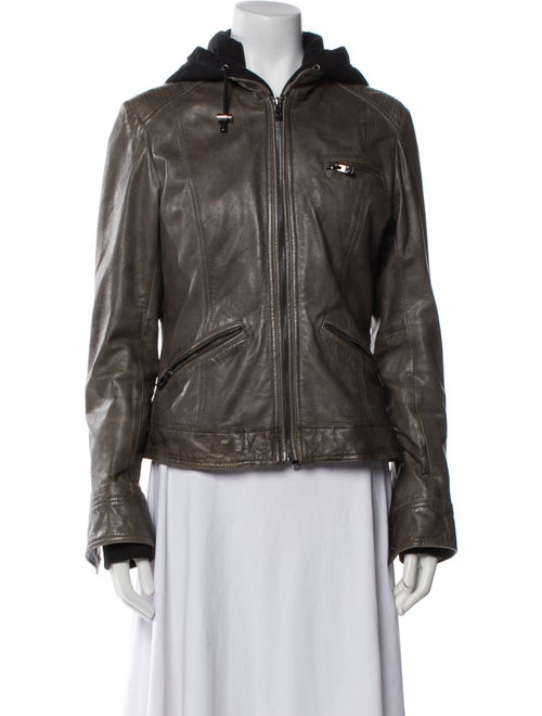 Bod & Christensen Leather Biker Jacket