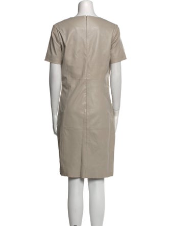 Bod & Christensen Leather Knee-Length Dress