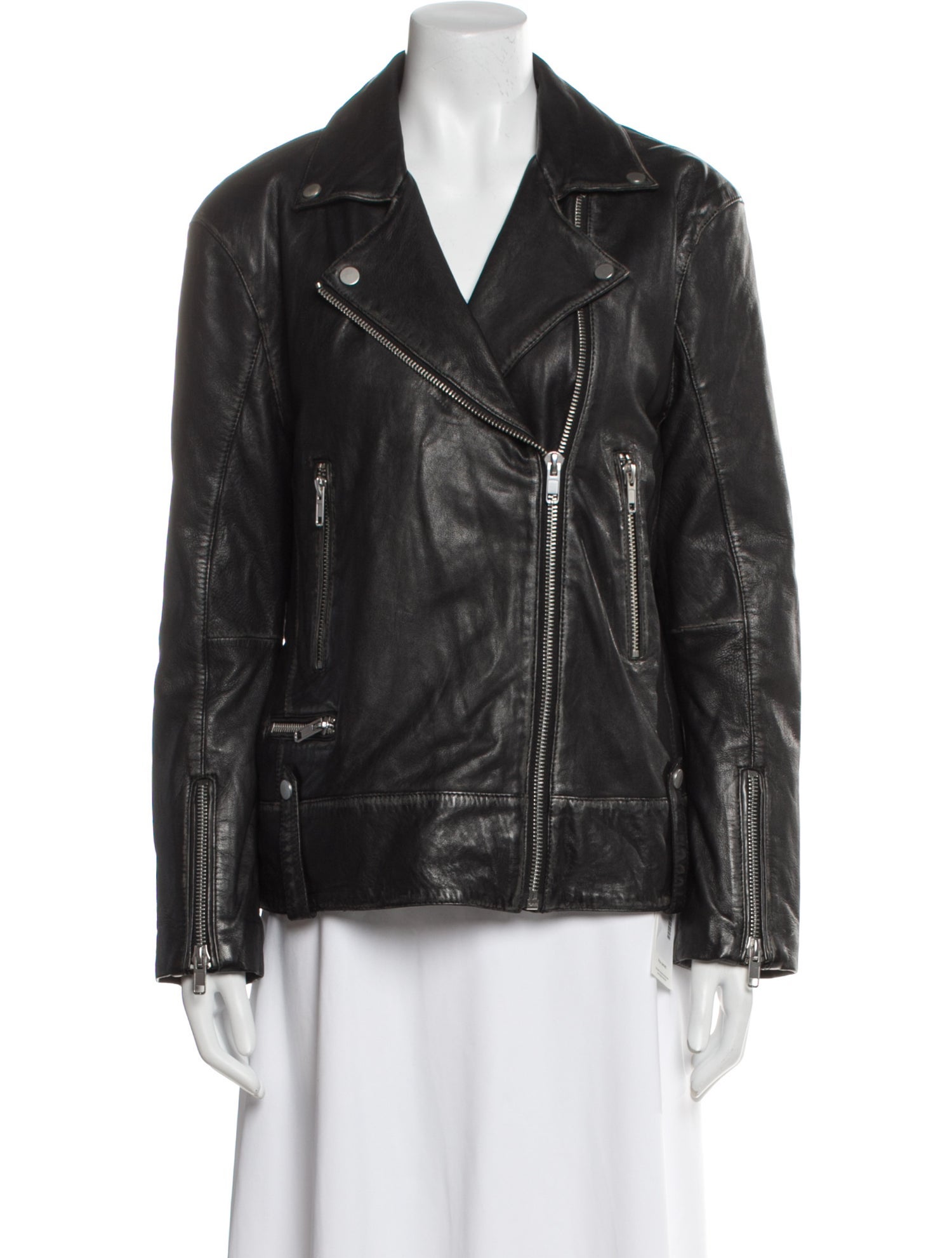 Bod & Christensen Leather Biker Jacket