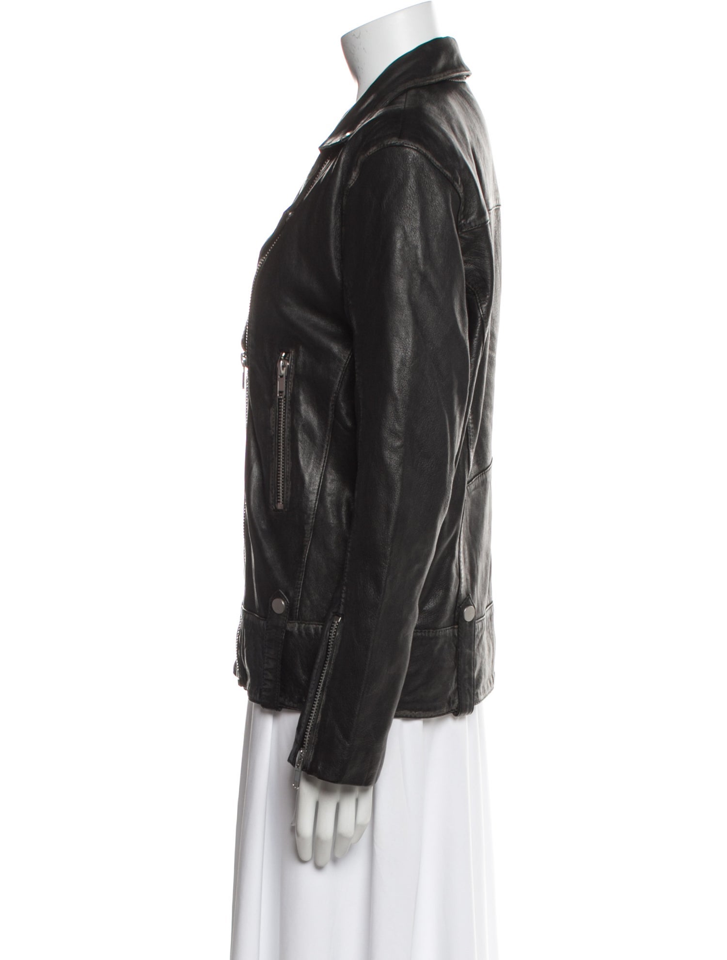 Bod & Christensen Leather Biker Jacket