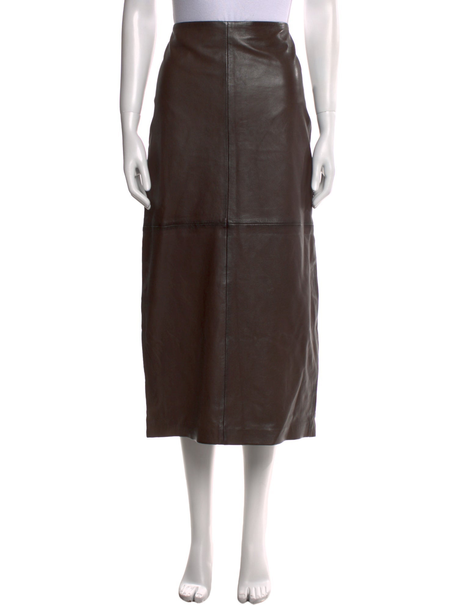 Bod & Christensen Dana Leather Skirt Midi Length Skirt