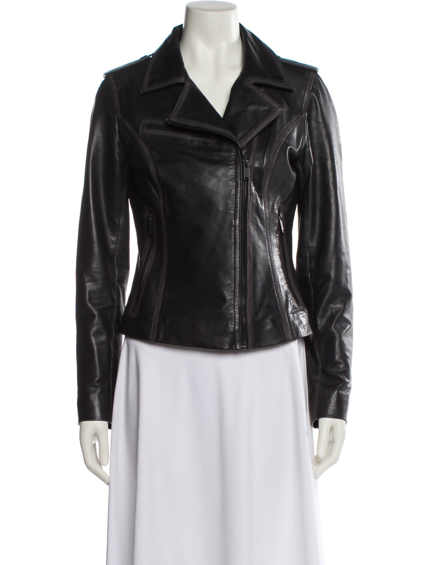 Bod & Christensen Leather Biker Jacket