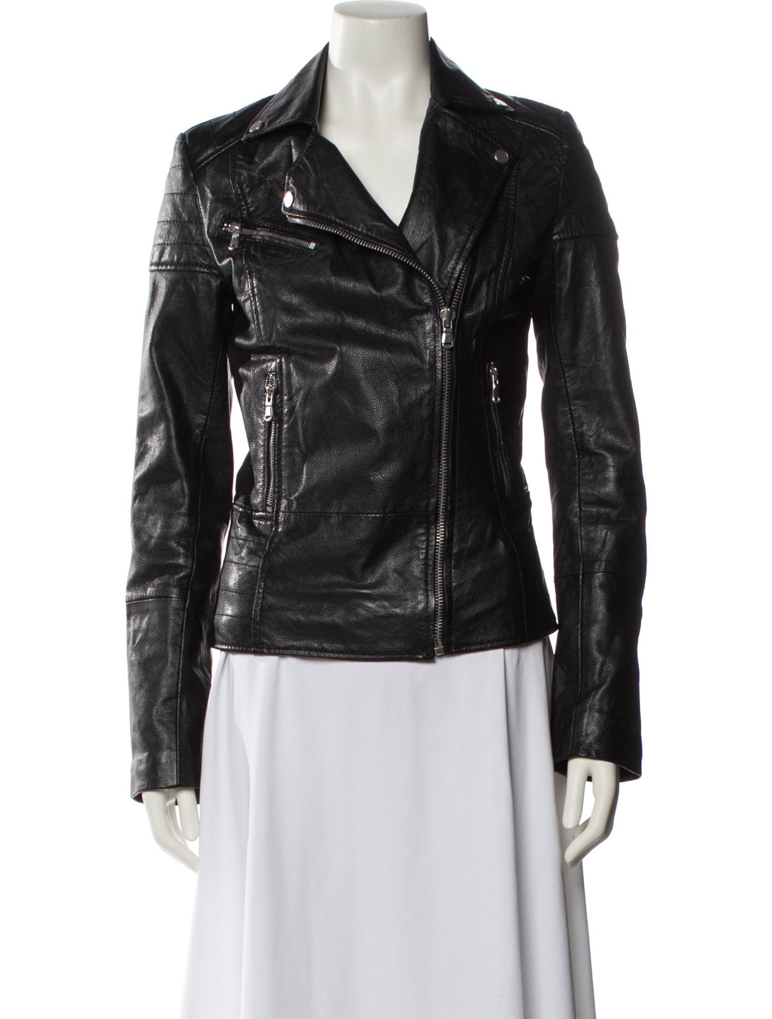 Bod & Christensen Leather Biker Jacket