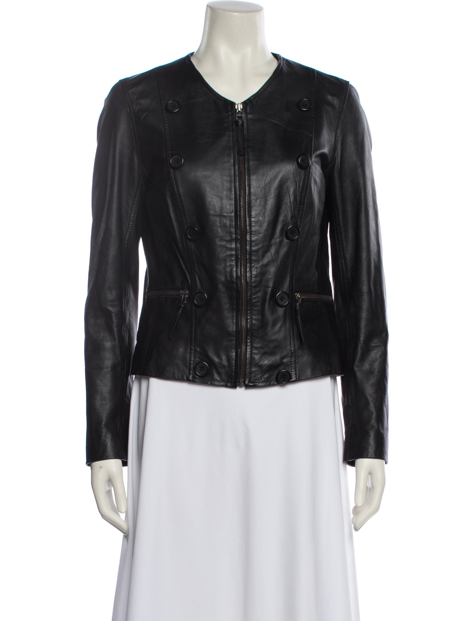 Bod & Christensen Leather Biker Jacket
