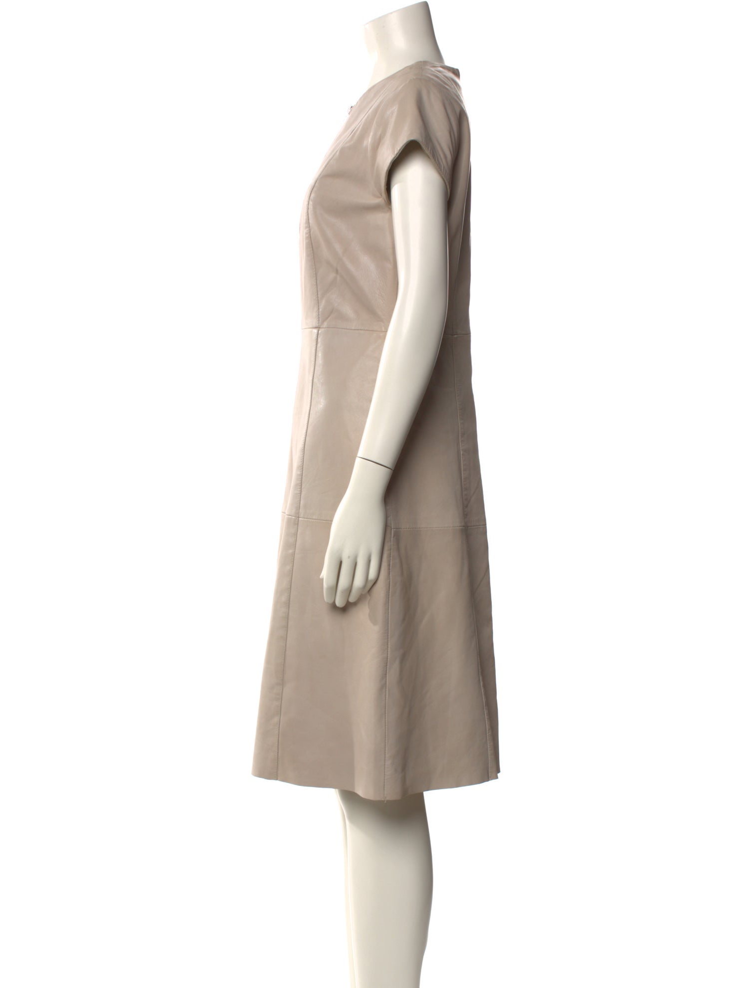 Bod & Christensen Leather Knee-Length Dress