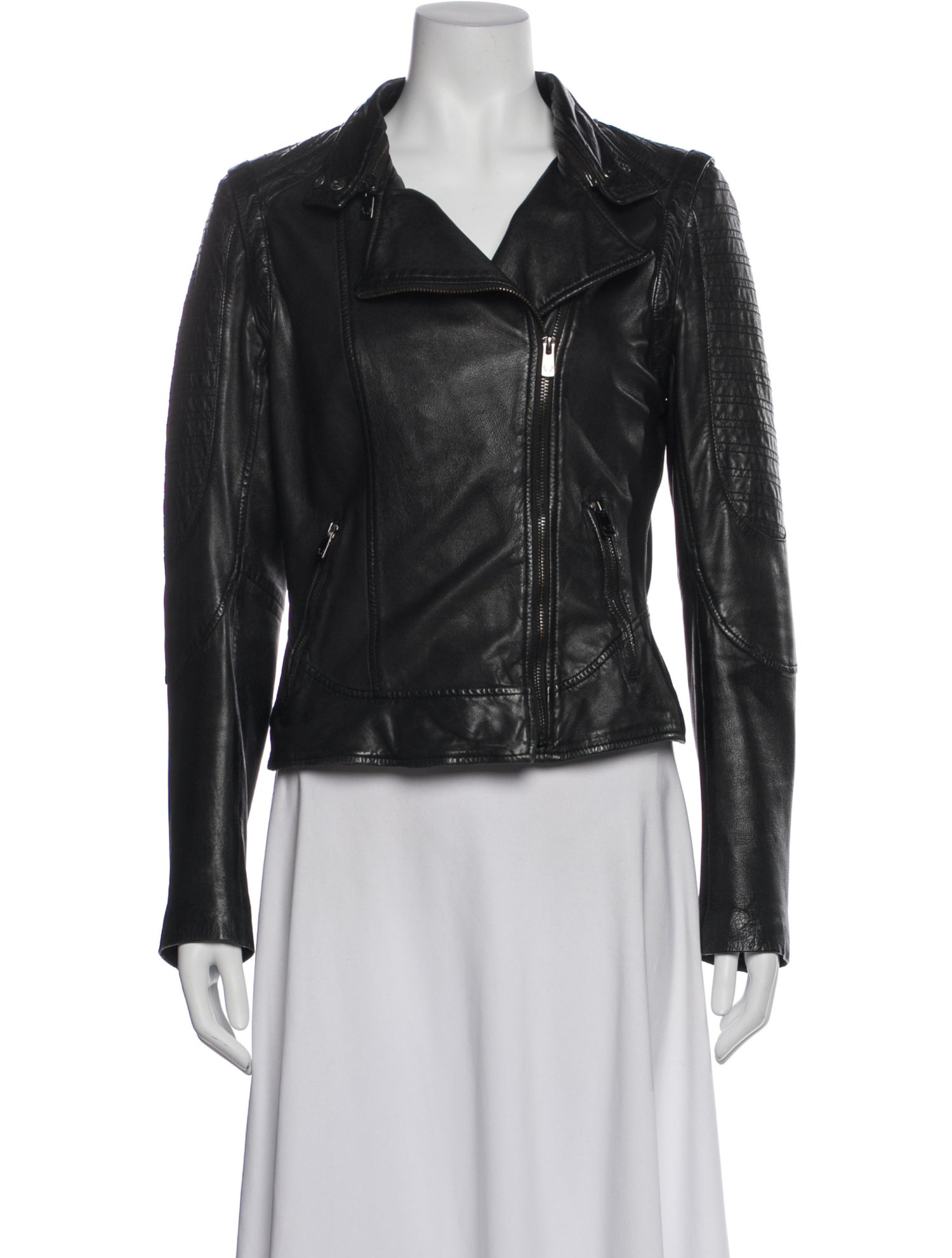 Bod & Christensen Leather Biker Jacket