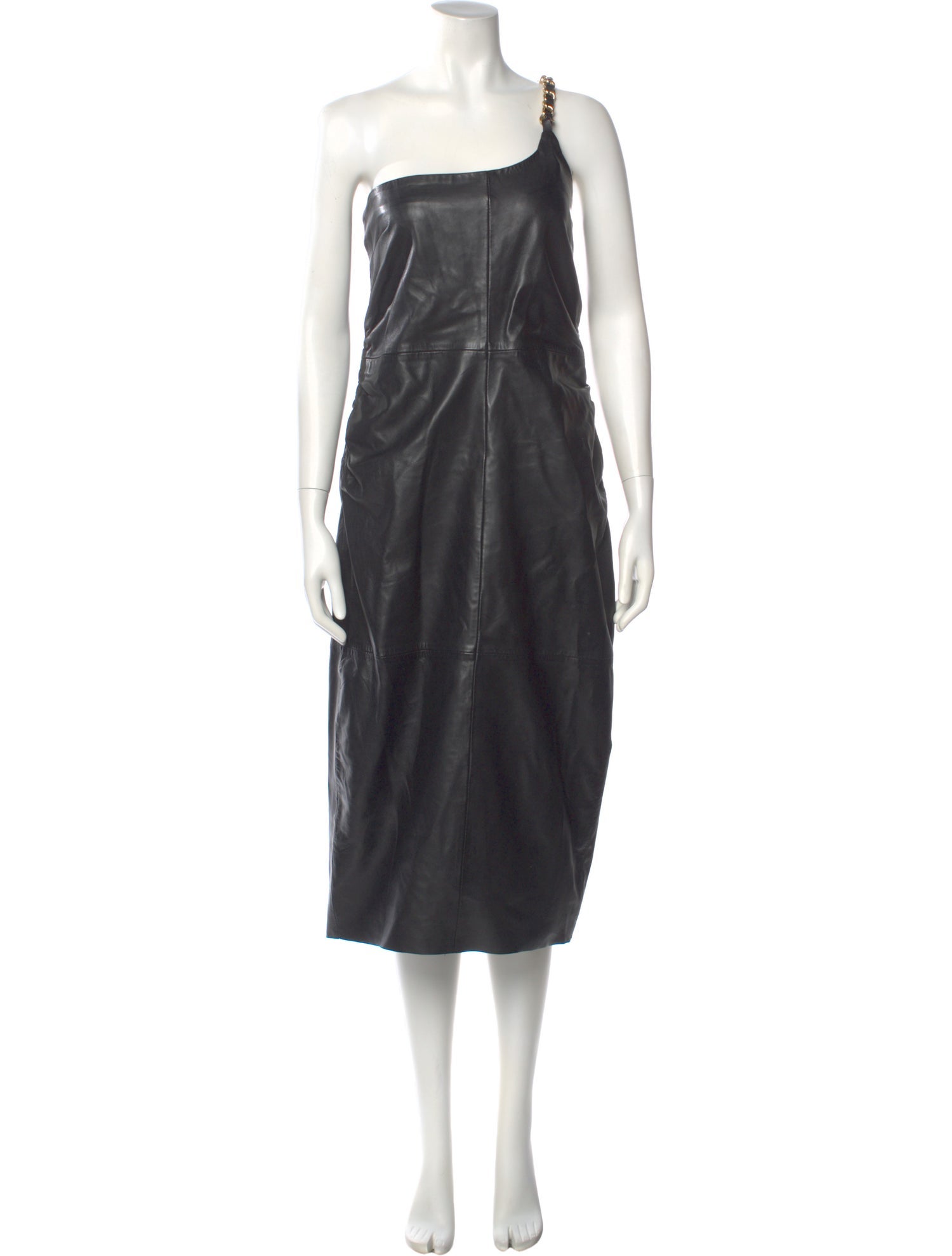Bod & Christensen Leather Knee-Length Dress w/ Tags