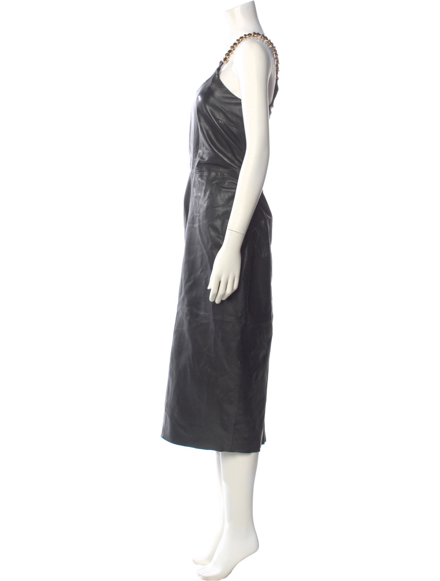 Bod & Christensen Leather Knee-Length Dress w/ Tags