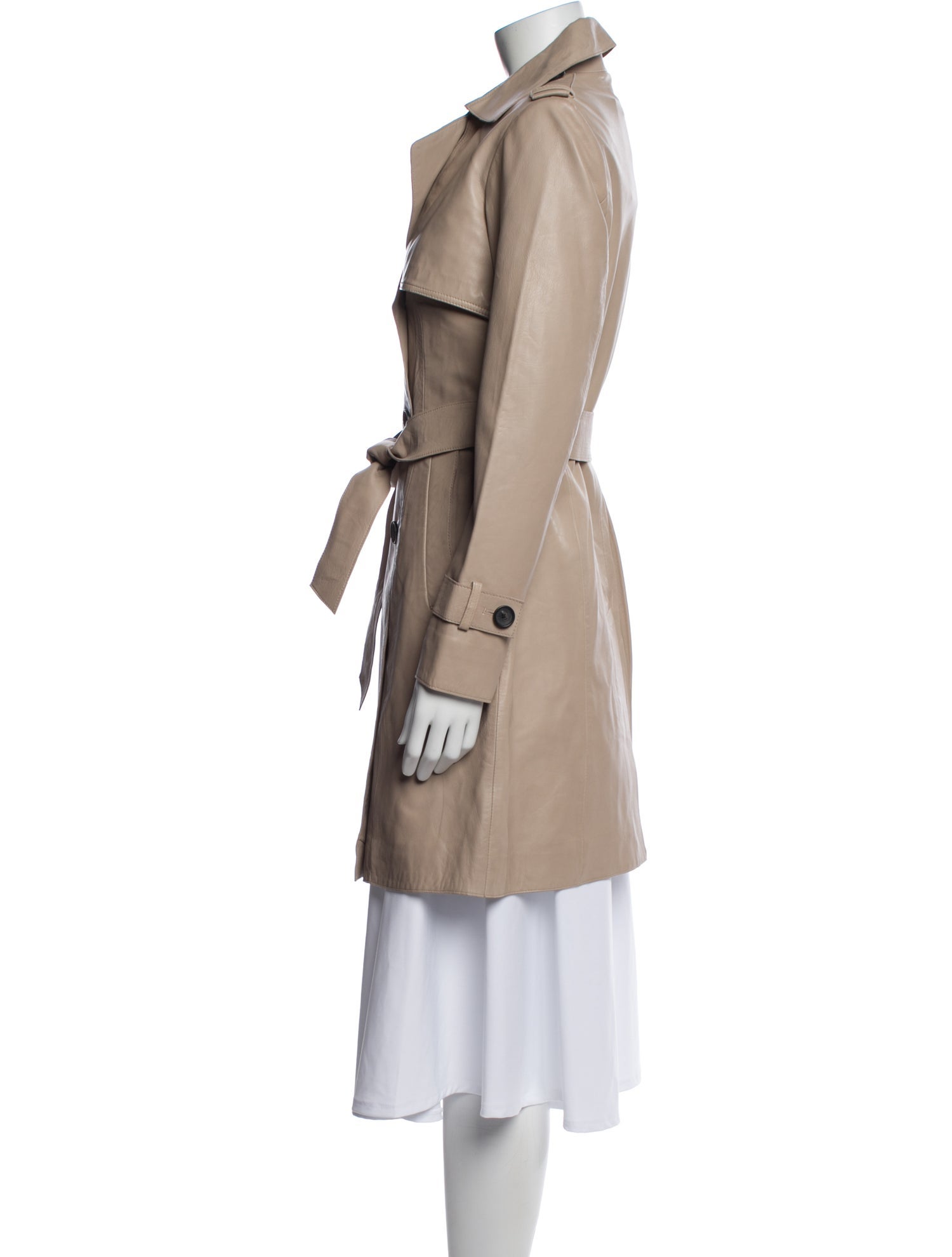 Bod & Christensen Leather Trench Coat w/ Tags