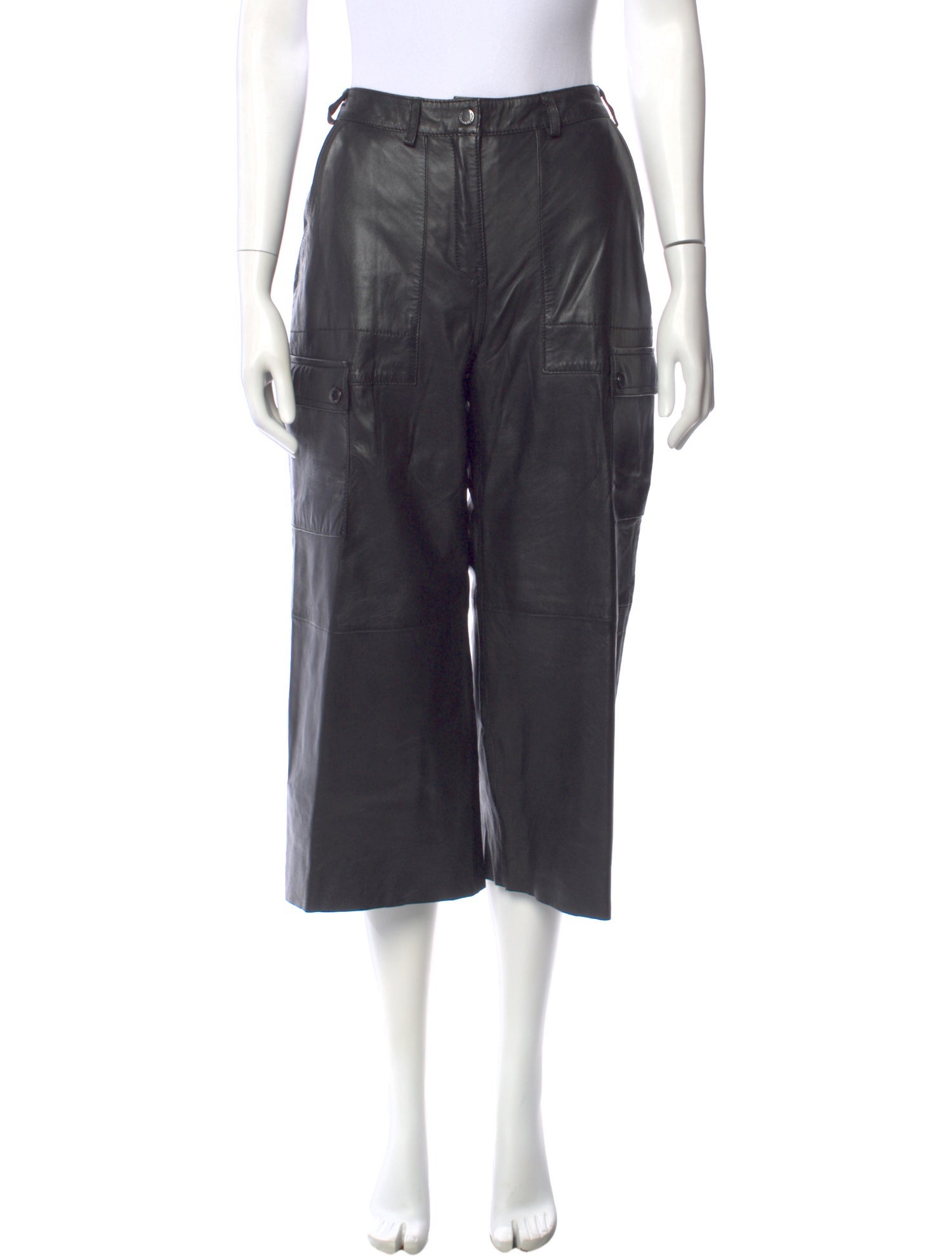 Bod & Christensen Leather Wide Leg Pants