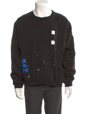 Of Two Minds Graphic Print Crew Neck Pullover