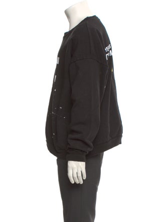 Of Two Minds Graphic Print Crew Neck Pullover