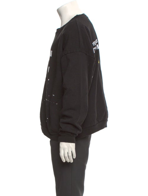 Of Two Minds Graphic Print Crew Neck Pullover