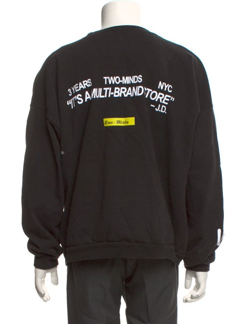 Of Two Minds Graphic Print Crew Neck Pullover