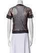 Ottolinger Mesh Floral Print T-Shirt