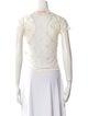 Ottolinger Lace Pattern Crew Neck Top