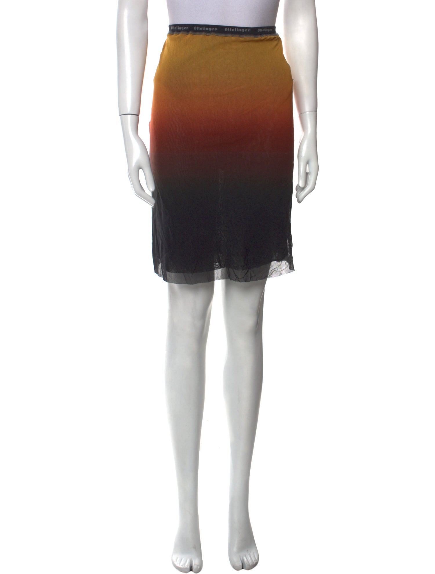 Ottolinger Striped Knee-Length Skirt