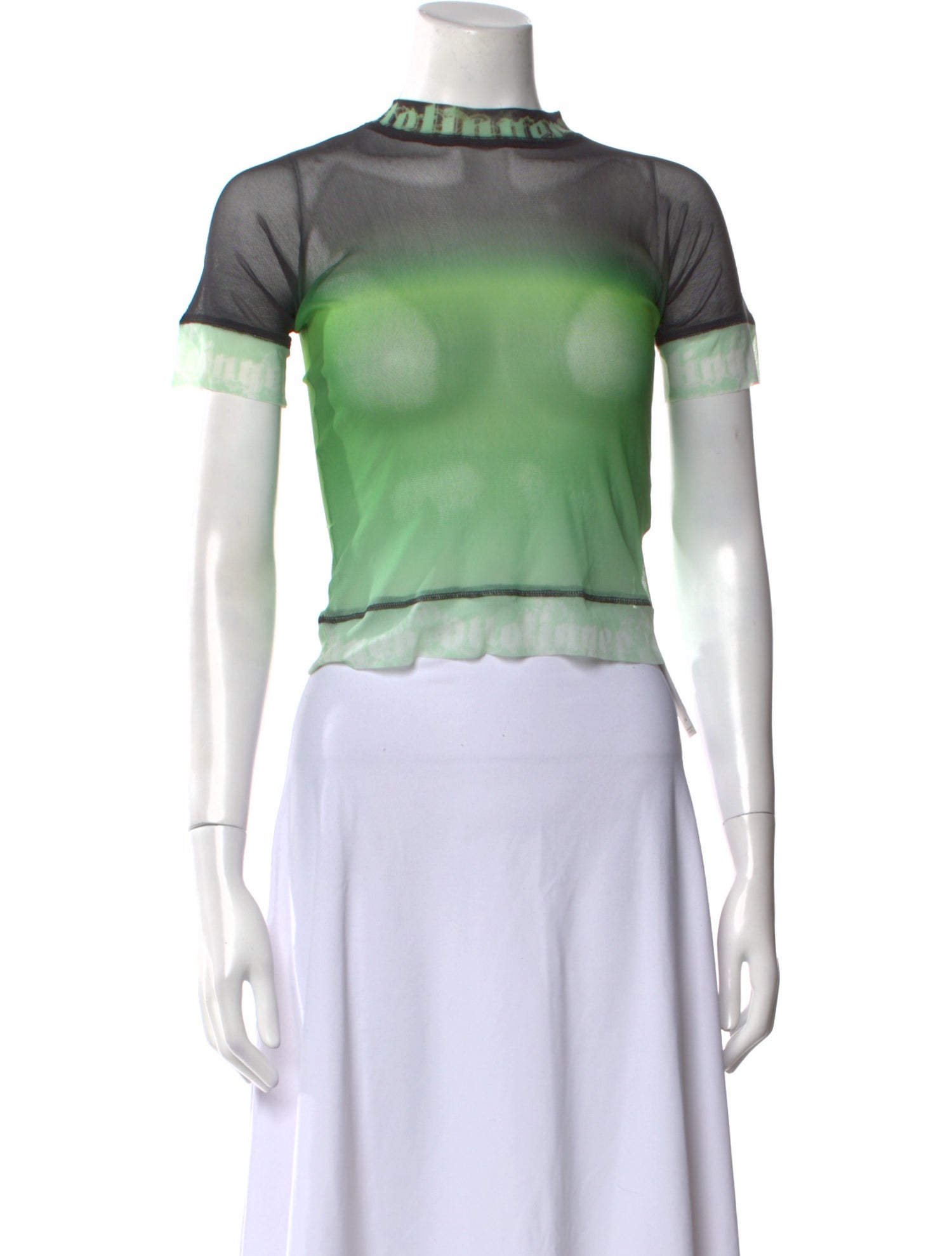 Ottolinger Mock Neck Short Sleeve Crop Top