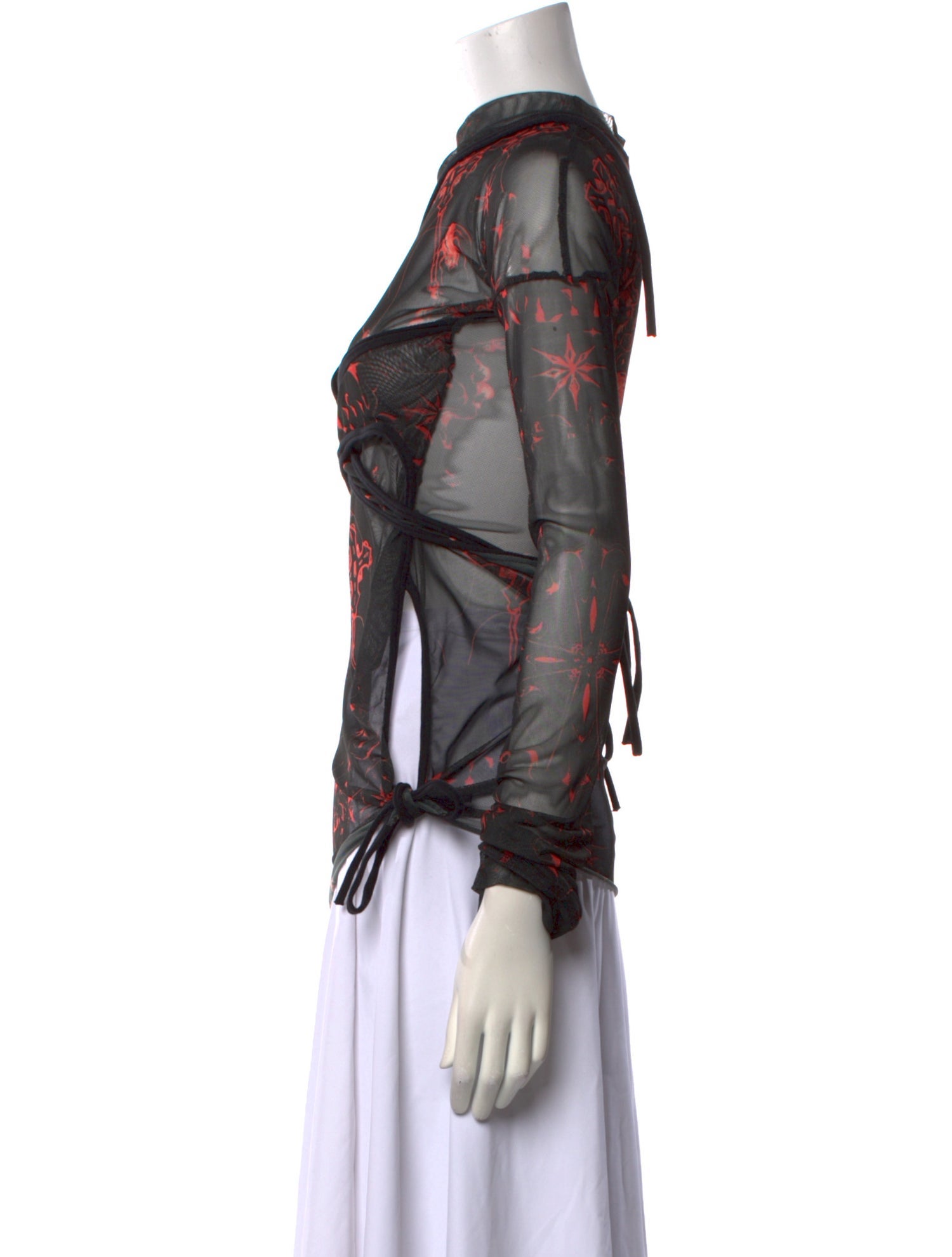 Ottolinger Floral Print Cowl Neck Blouse