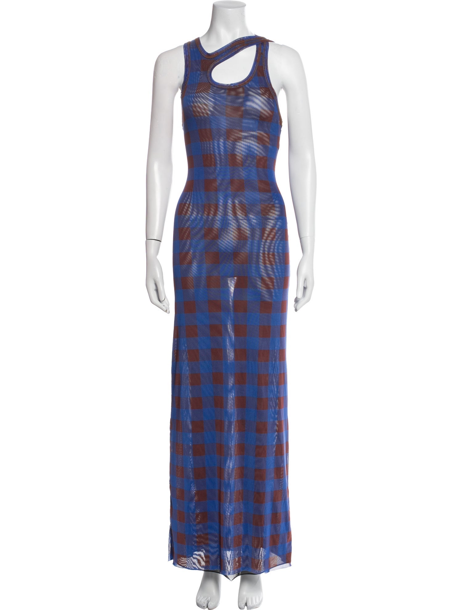 Ottolinger Plaid Print Long Dress w/ Tags