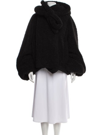 Ottolinger Faux Shearling Plaid Print Jacket