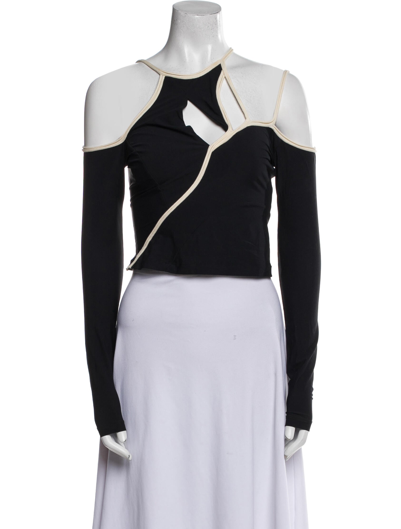 Ottolinger Crew Neck Long Sleeve Crop Top