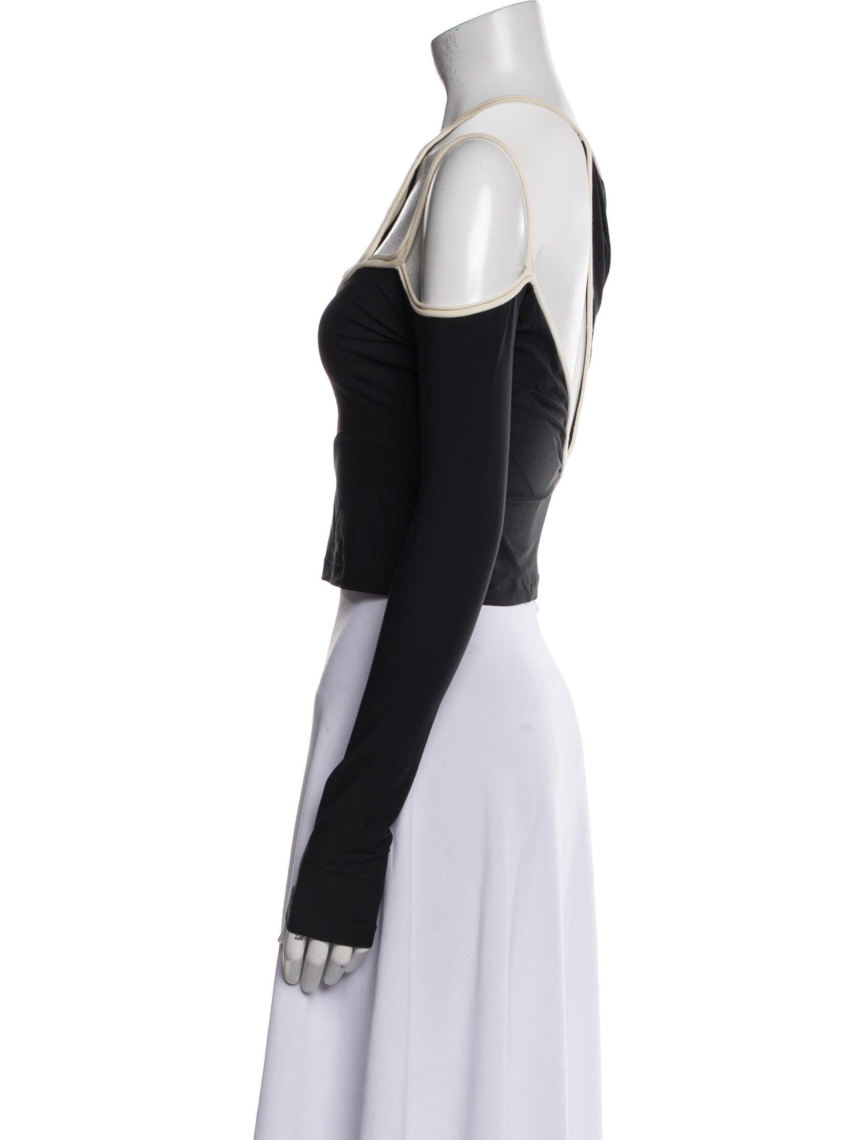 Ottolinger Crew Neck Long Sleeve Crop Top