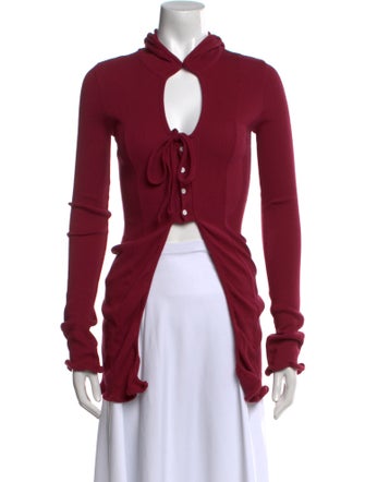 Ottolinger Mock Neck Long Sleeve Crop Top