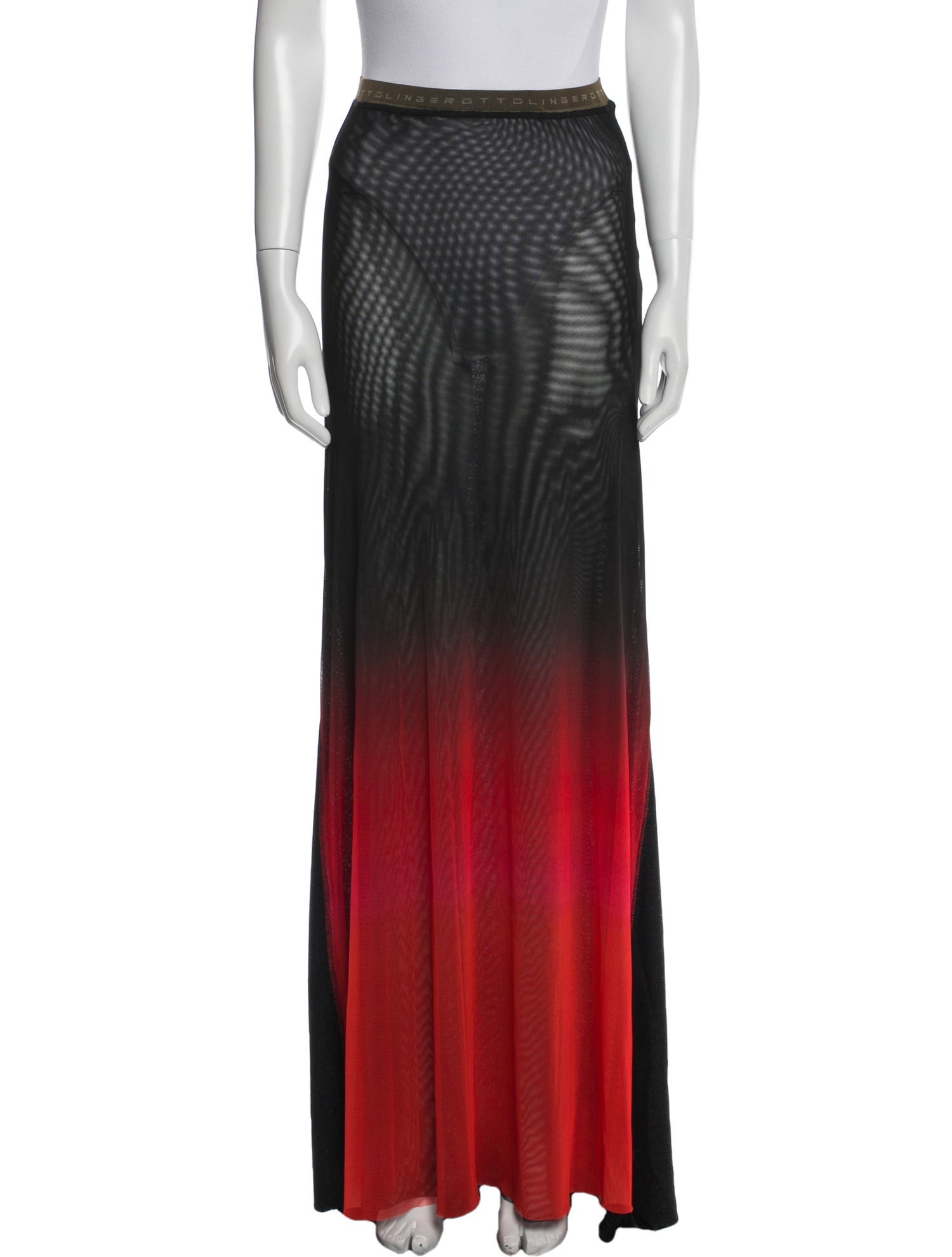 Ottolinger Colorblock Pattern Long Skirt