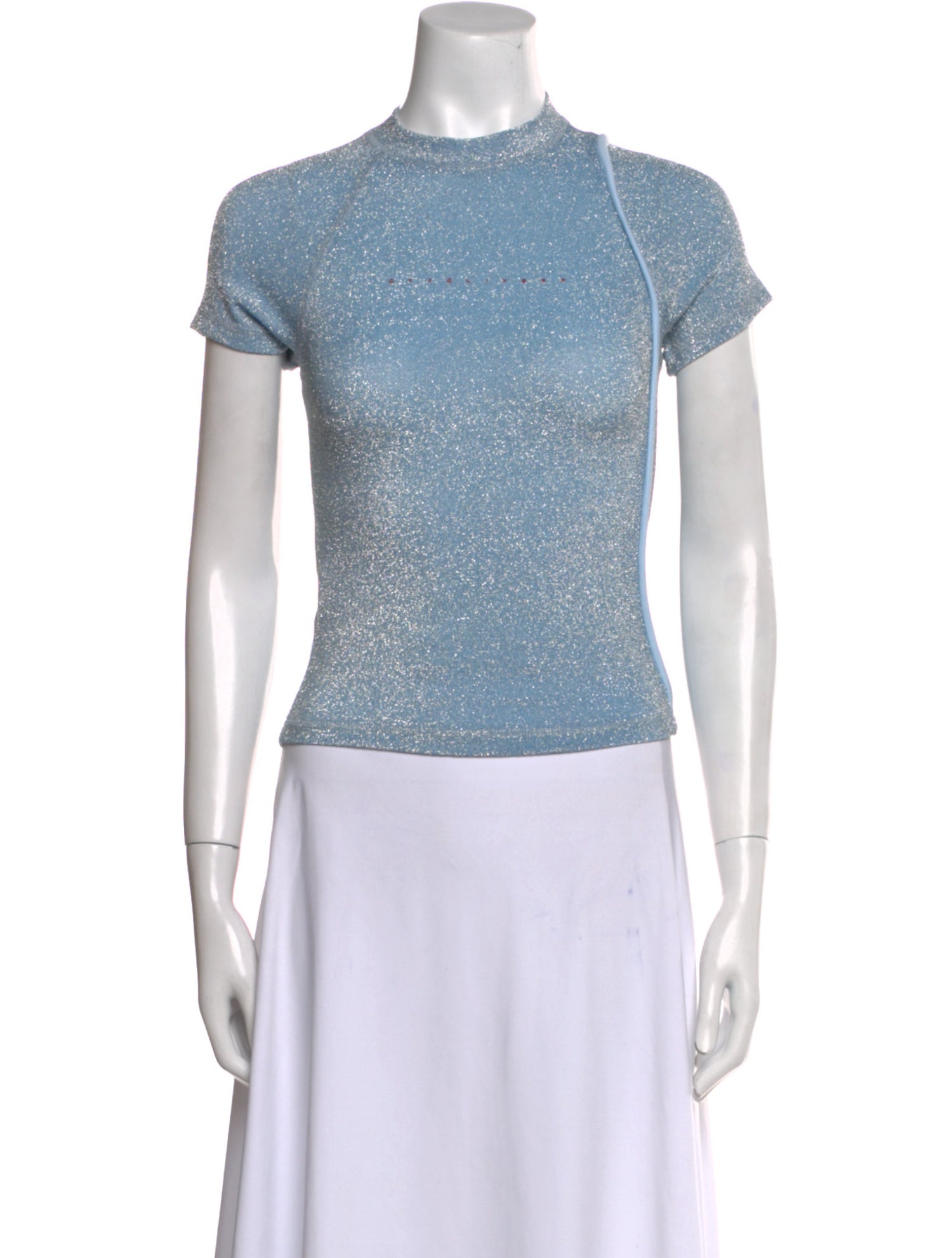 Ottolinger Mock Neck Short Sleeve Top