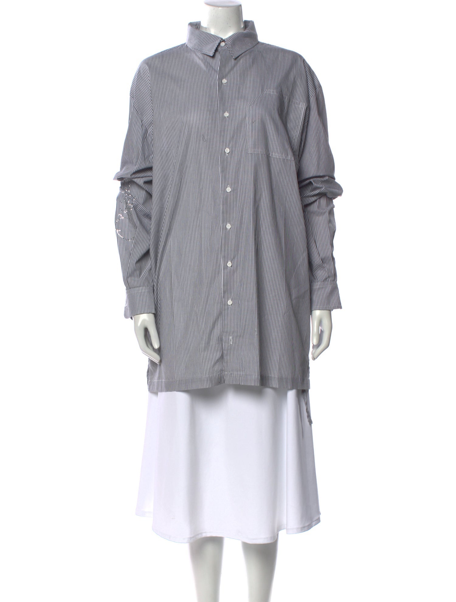 Ottolinger Striped Mock Neck Tunic w/ Tags