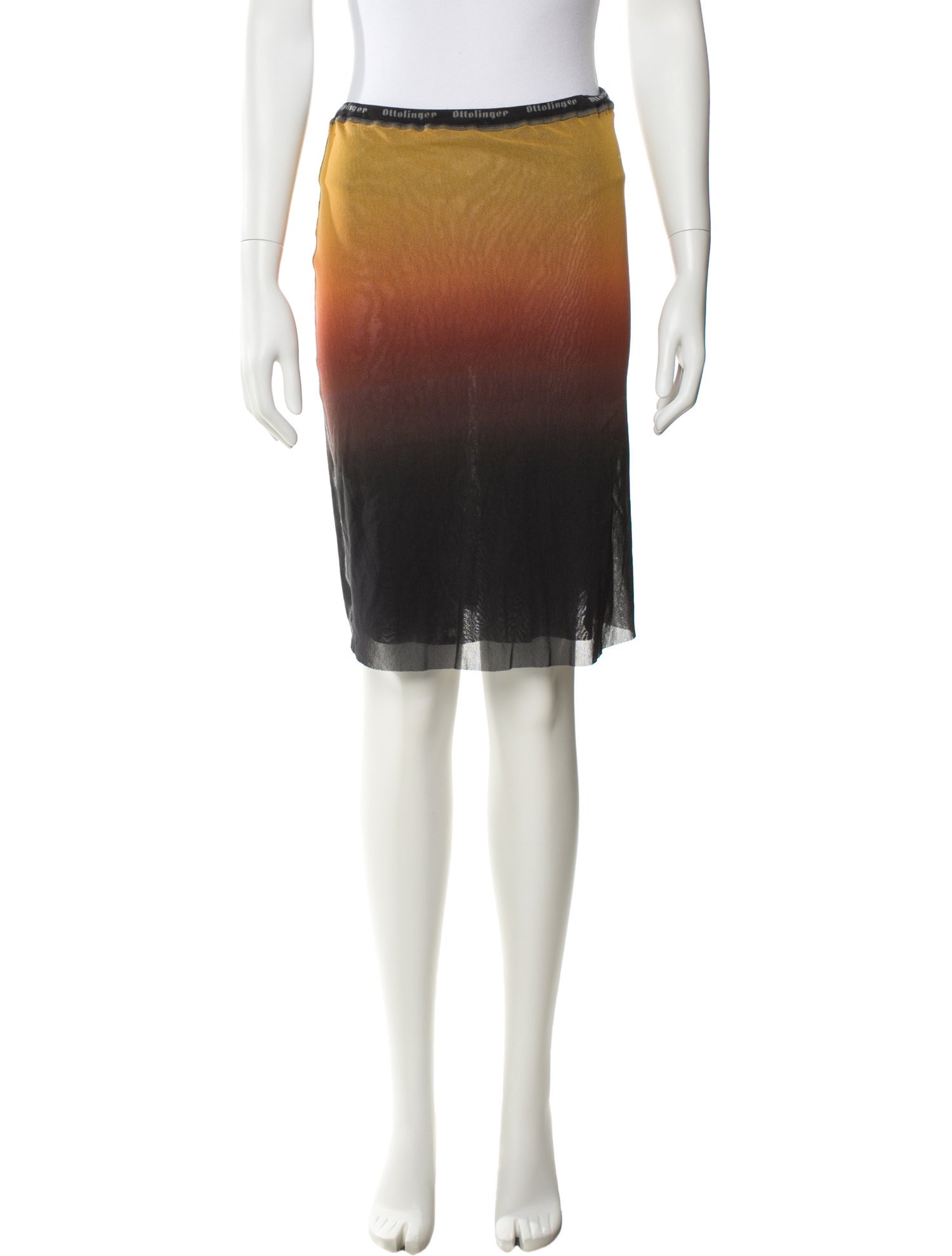 Ottolinger Colorblock Pattern Knee-Length Skirt