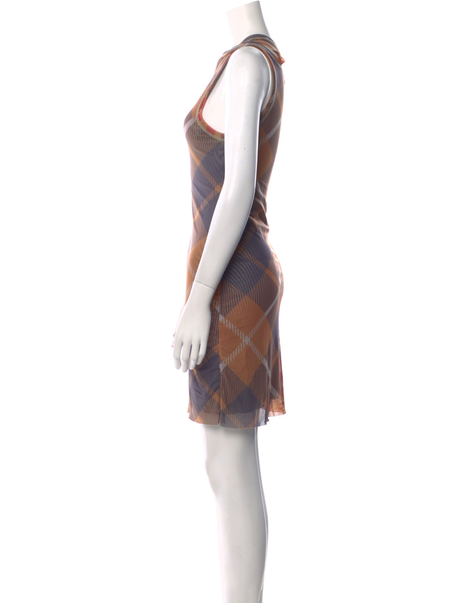 Ottolinger Plaid Print Mini Dress