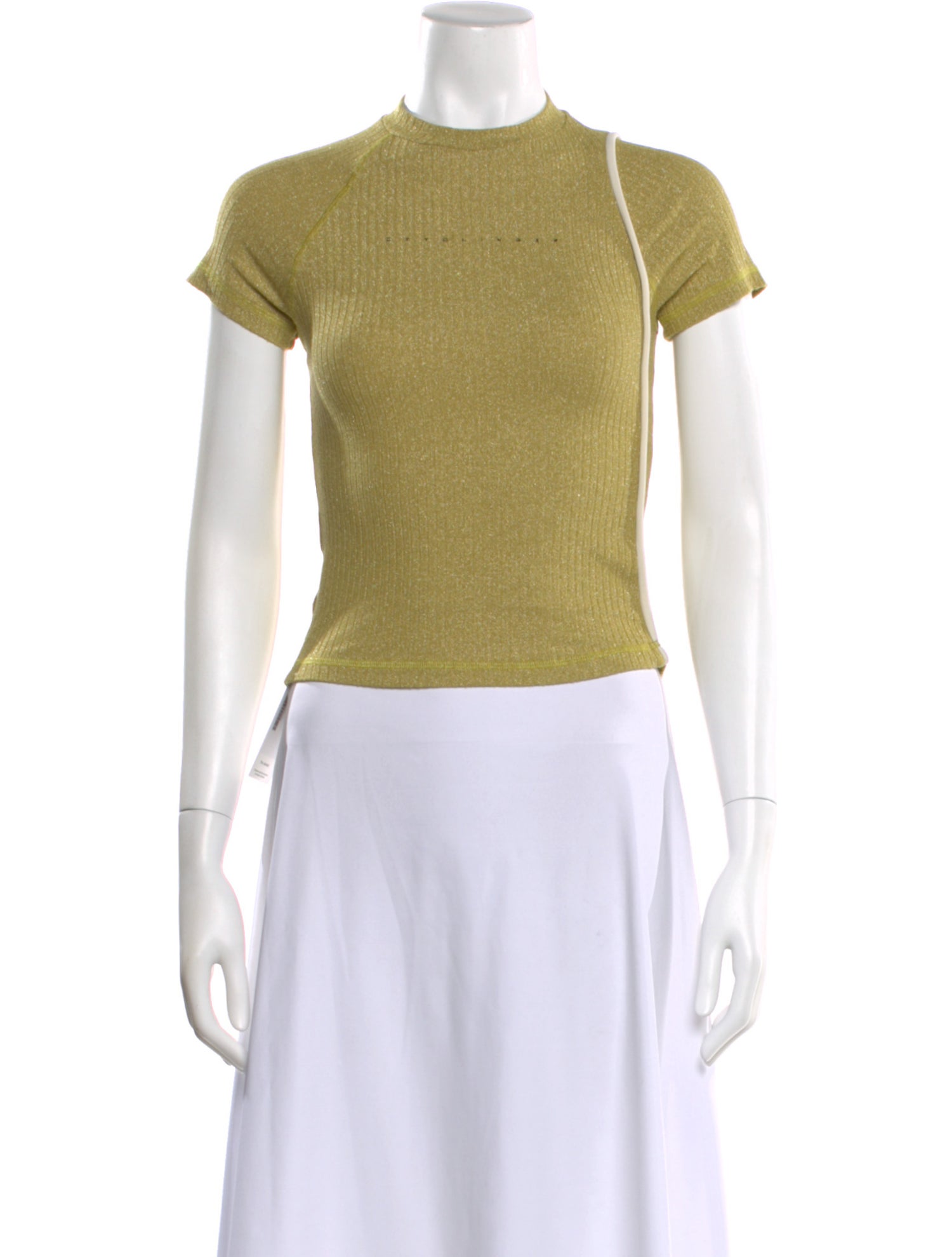 Ottolinger Mock Neck Short Sleeve Top