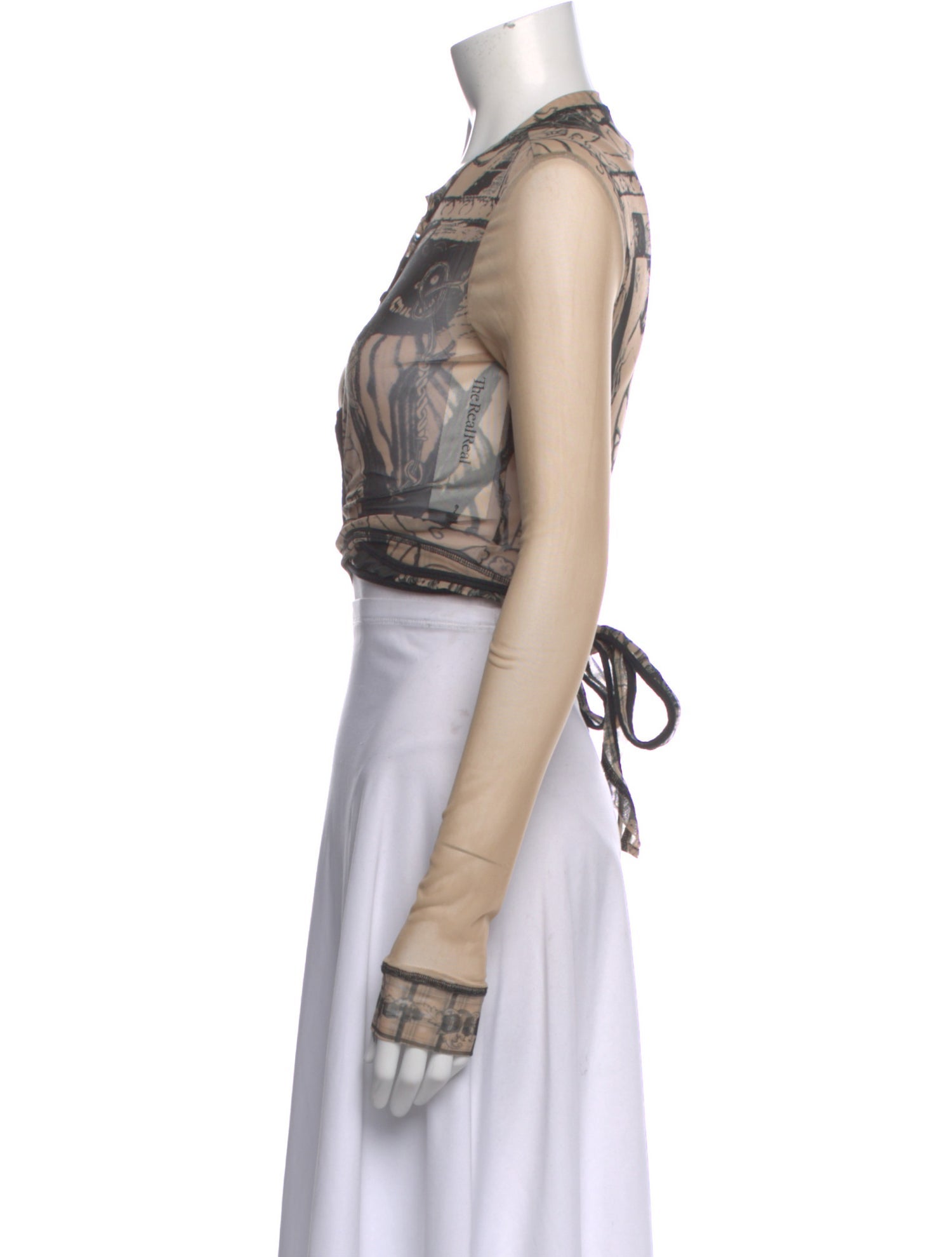 Ottolinger Graphic Print Crew Neck Top