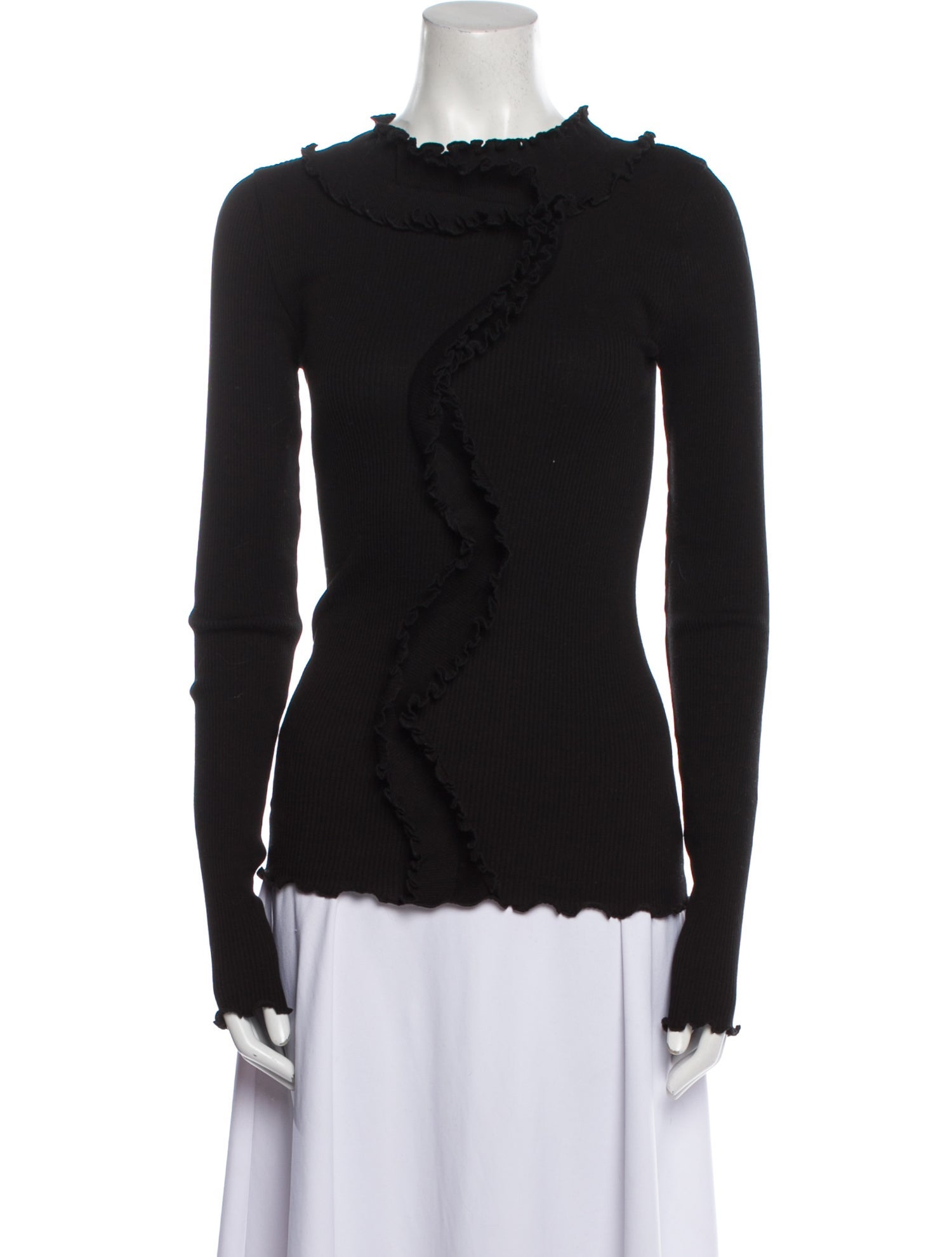 OpéraSPORT Mock Neck Long Sleeve Top