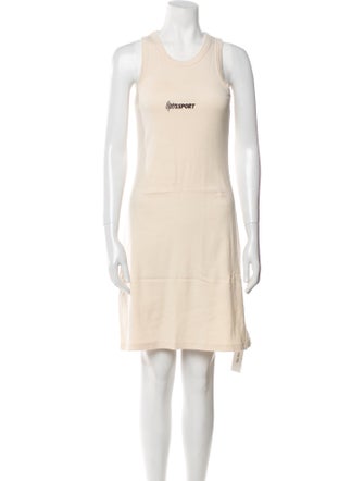 OpéraSPORT Scoop Neck Mini Dress