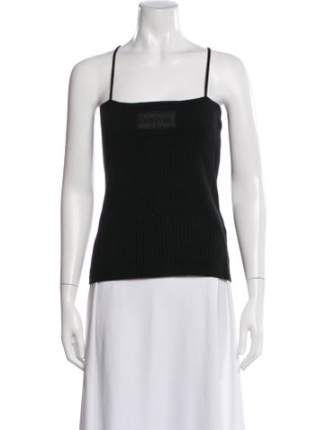 Pre-owned Operasport Square Neckline Sleeveless Top W/ Tags In White