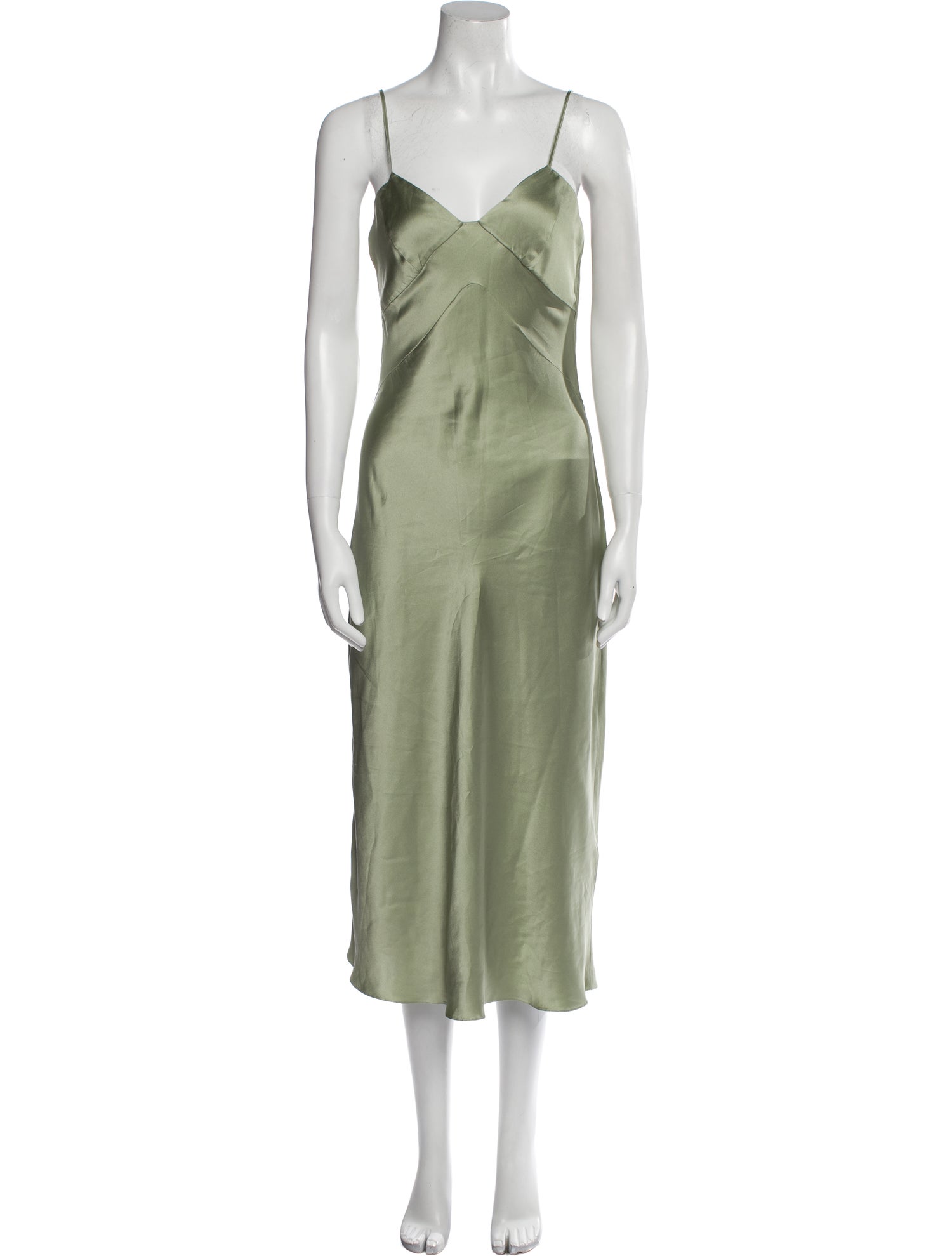 12 storeez Silk Long Dress