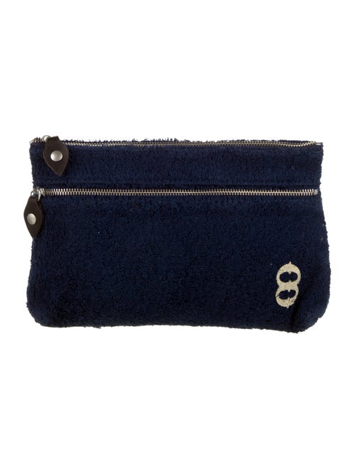 Ottod'Ame Terry Cloth Clutch w/ Tags silver