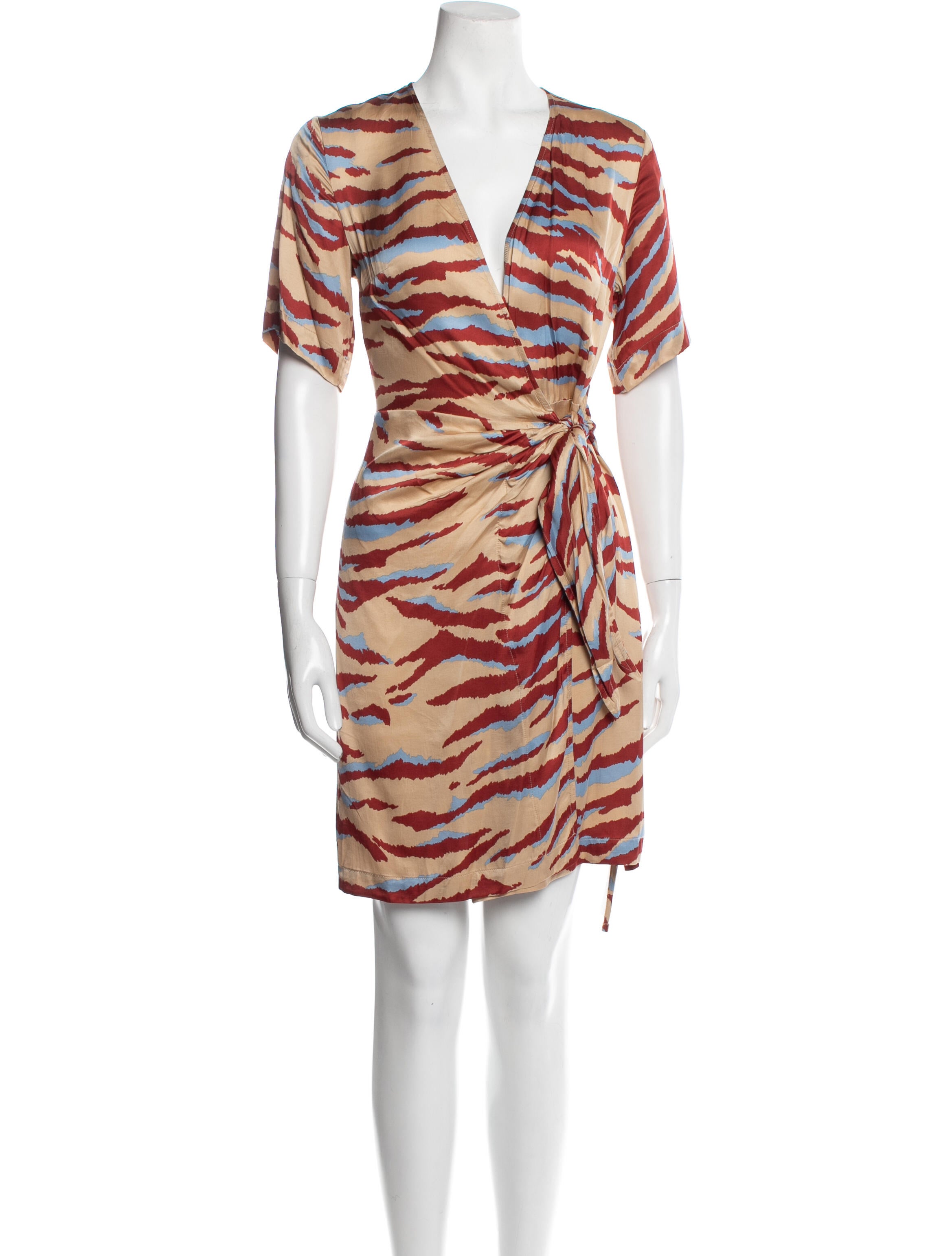 Ottod'Ame Animal Print Knee-Length Dress w/ Tags
