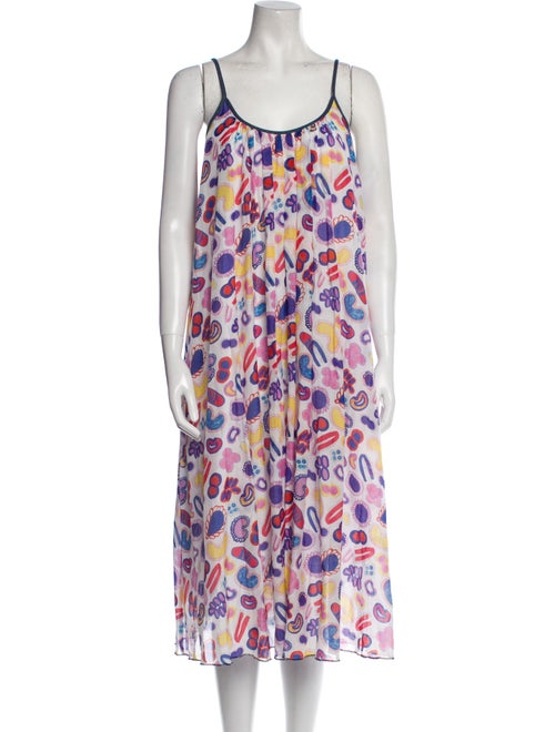 Ottod'Ame Printed Midi Length Dress