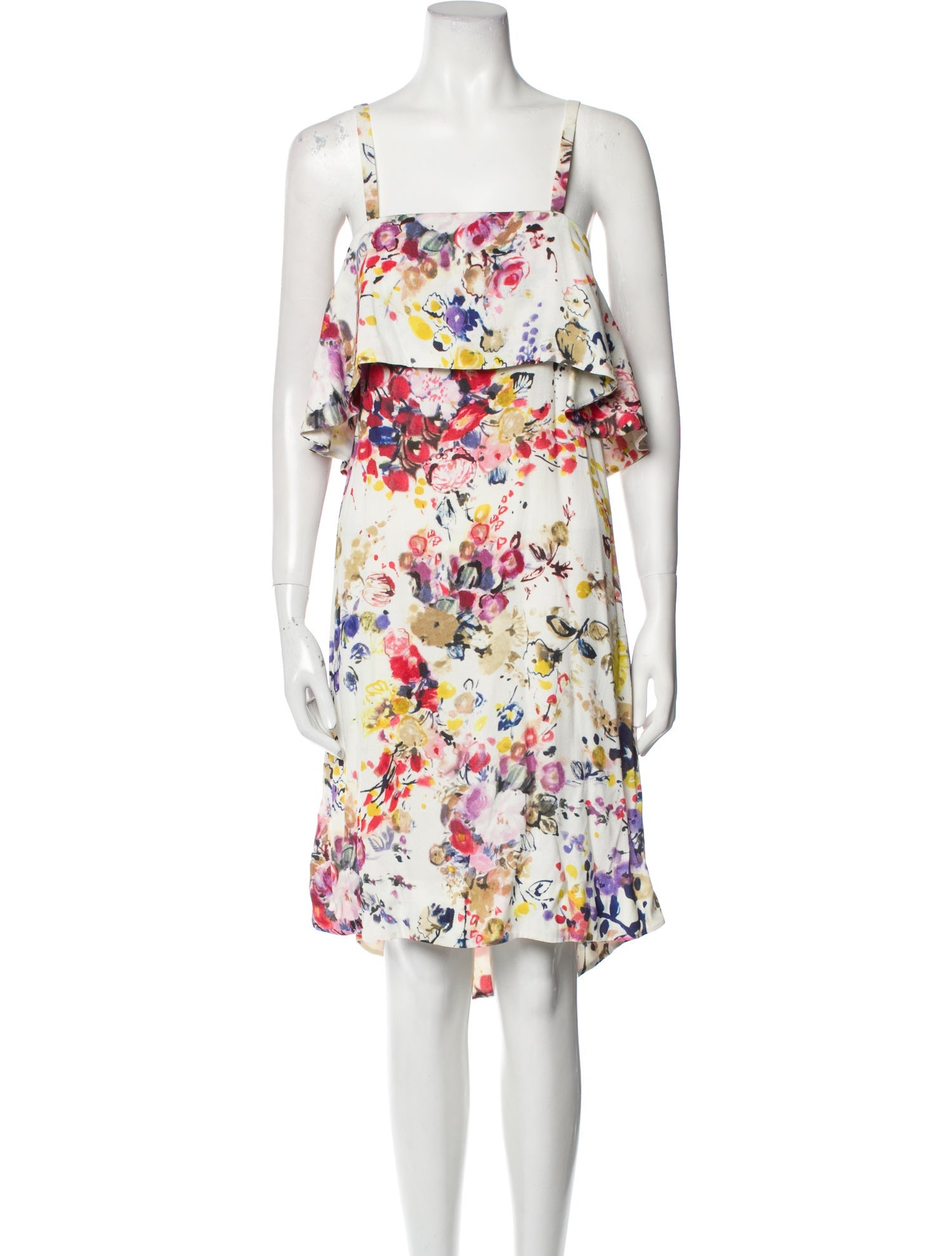 Ottod'Ame Floral Print Knee-Length Dress w/ Tags