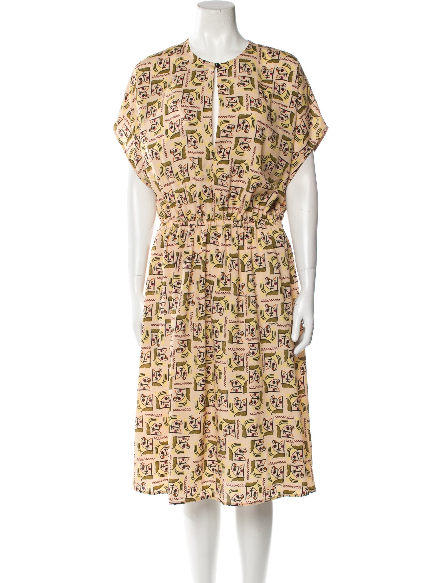 Ottod'Ame Printed Midi Length Dress w/ Tags