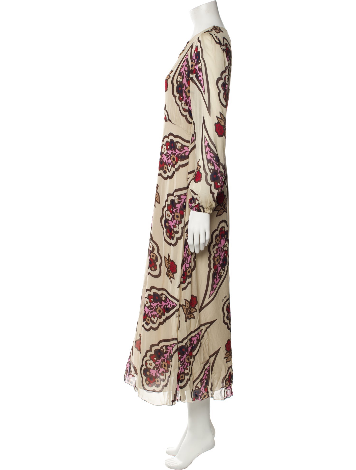 Ottod'Ame Paisley Print Long Dress