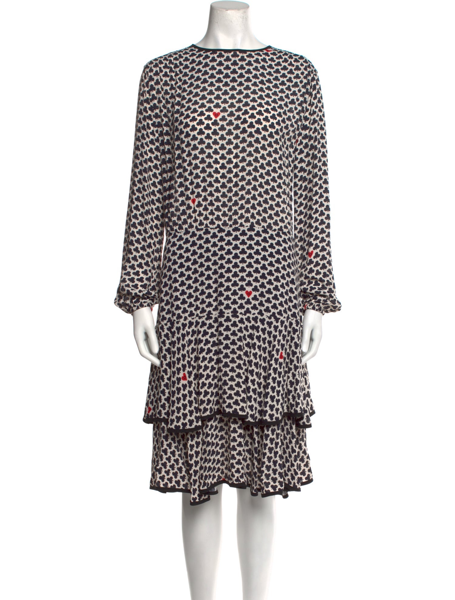 Ottod'Ame Polka Dot Print Midi Length Dress w/ Tags