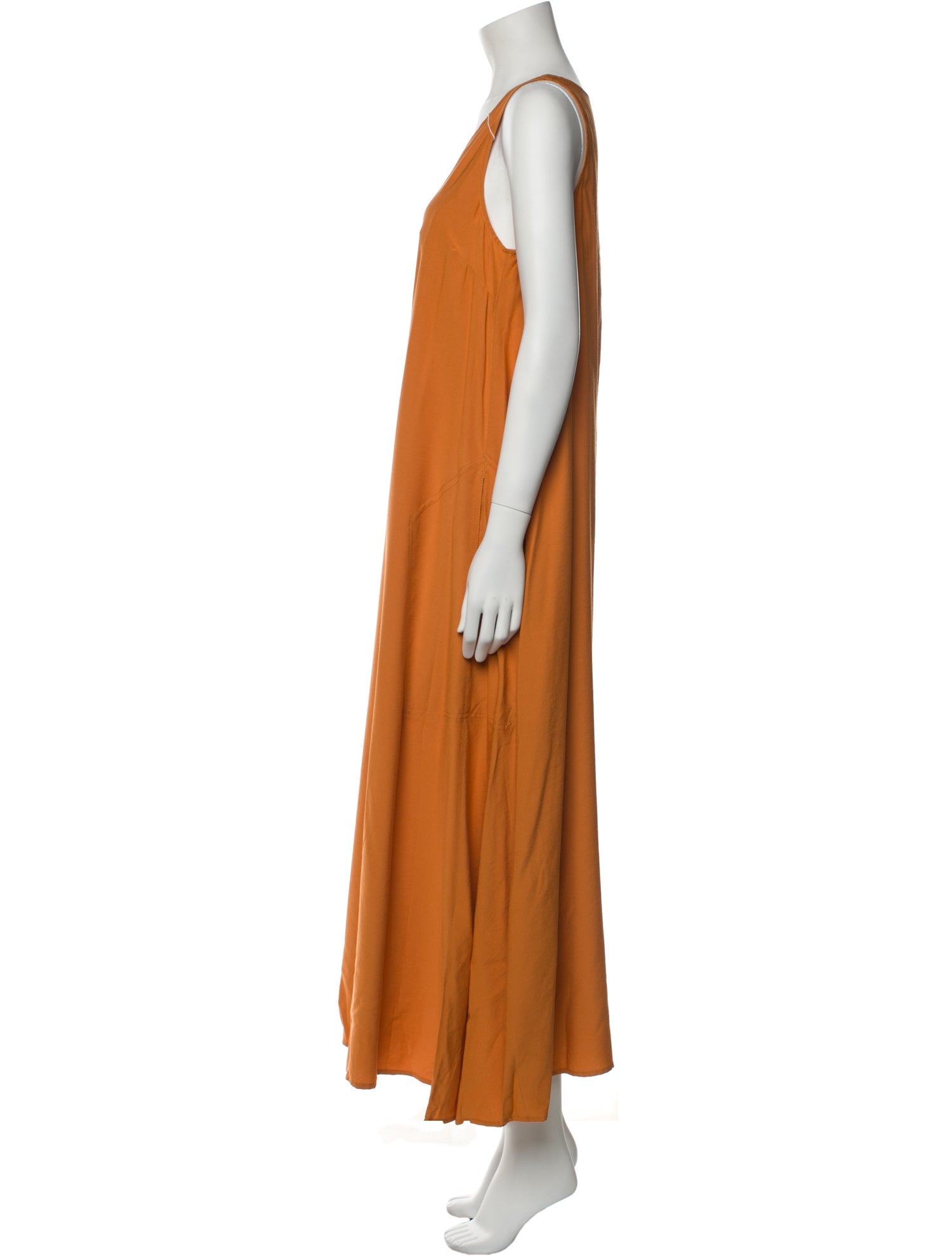 Ottod'Ame Scoop Neck Long Dress